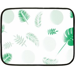 Flower Branch Corolla Wreath Vector Fleece Blanket (mini)