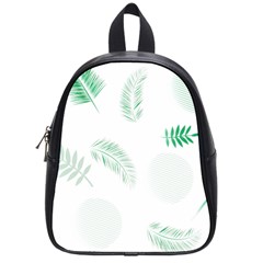 Flower Branch Corolla Wreath Vector School Bag (small)