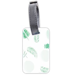 Flower Branch Corolla Wreath Vector Luggage Tag (two Sides)