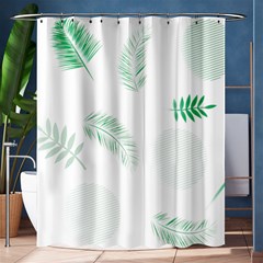 Flower Branch Corolla Wreath Vector Shower Curtain 60  X 72  (medium) 