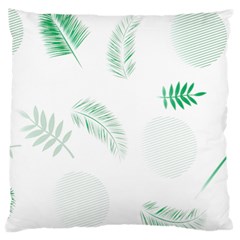 Flower Branch Corolla Wreath Vector Large Cushion Case (two Sides)