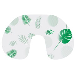 Flower Branch Corolla Wreath Vector Travel Neck Pillow