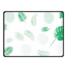 Flower Branch Corolla Wreath Vector Double Sided Fleece Blanket (small) 