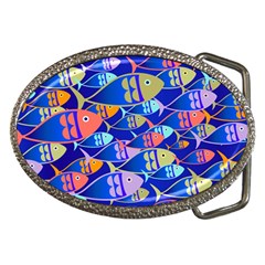 Sea Fish Illustrations Belt Buckles