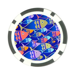 Sea Fish Illustrations Poker Chip Card Guard (10 Pack) by Mariart