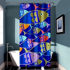 Sea Fish Illustrations Shower Curtain 36  X 72  (stall)  by Mariart