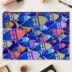 Sea Fish Illustrations Cosmetic Bag (xxxl) by Mariart