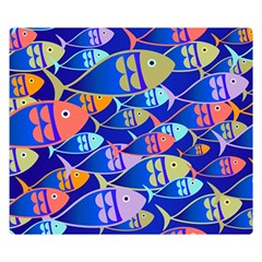 Sea Fish Illustrations Double Sided Flano Blanket (small)  by Mariart