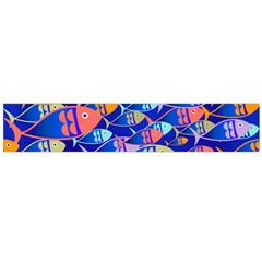 Sea Fish Illustrations Large Flano Scarf 