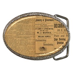 Antique Newspaper 1888 Belt Buckles by ArtsyWishy