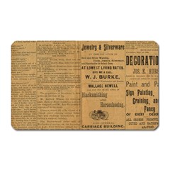 Antique Newspaper 1888 Magnet (rectangular) by ArtsyWishy