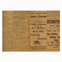 Antique Newspaper 1888 Large Glasses Cloth by ArtsyWishy