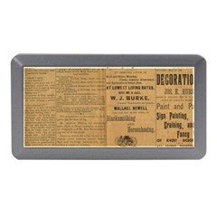 Antique Newspaper 1888 Memory Card Reader (mini) by ArtsyWishy