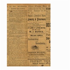 Antique Newspaper 1888 Small Garden Flag (two Sides) by ArtsyWishy