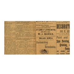 Antique Newspaper 1888 Satin Wrap by ArtsyWishy