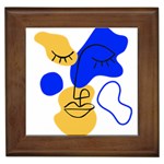 Evening Mood Face Drawing Framed Tile Front