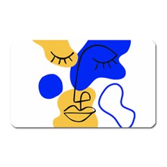 Evening Mood Face Drawing Magnet (rectangular) by ArtsyWishy