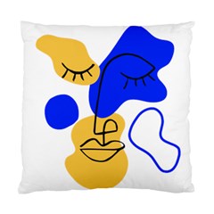 Evening Mood Face Drawing Standard Cushion Case (two Sides) by ArtsyWishy