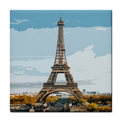 The Eiffel Tower  Tile Coaster by ArtsyWishy