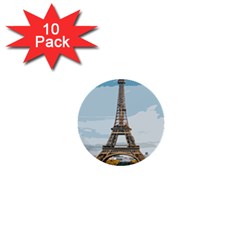 The Eiffel Tower  1  Mini Buttons (10 Pack)  by ArtsyWishy