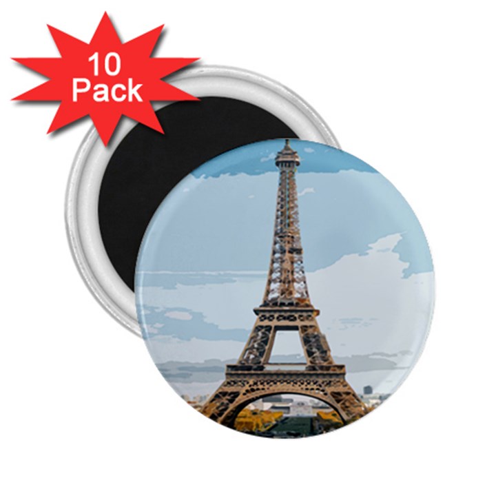 The Eiffel Tower  2.25  Magnets (10 pack) 