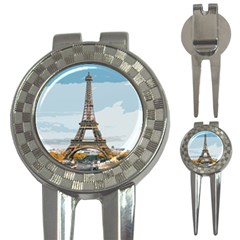 The Eiffel Tower  3-in-1 Golf Divots by ArtsyWishy