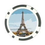 The Eiffel Tower  Poker Chip Card Guard (10 pack) Front