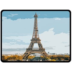 The Eiffel Tower  Fleece Blanket (large)  by ArtsyWishy