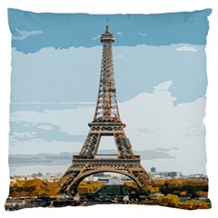 The Eiffel Tower  Standard Flano Cushion Case (one Side) by ArtsyWishy