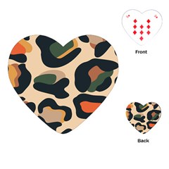 Exotic Leopard Skin Design Playing Cards Single Design (heart) by ArtsyWishy