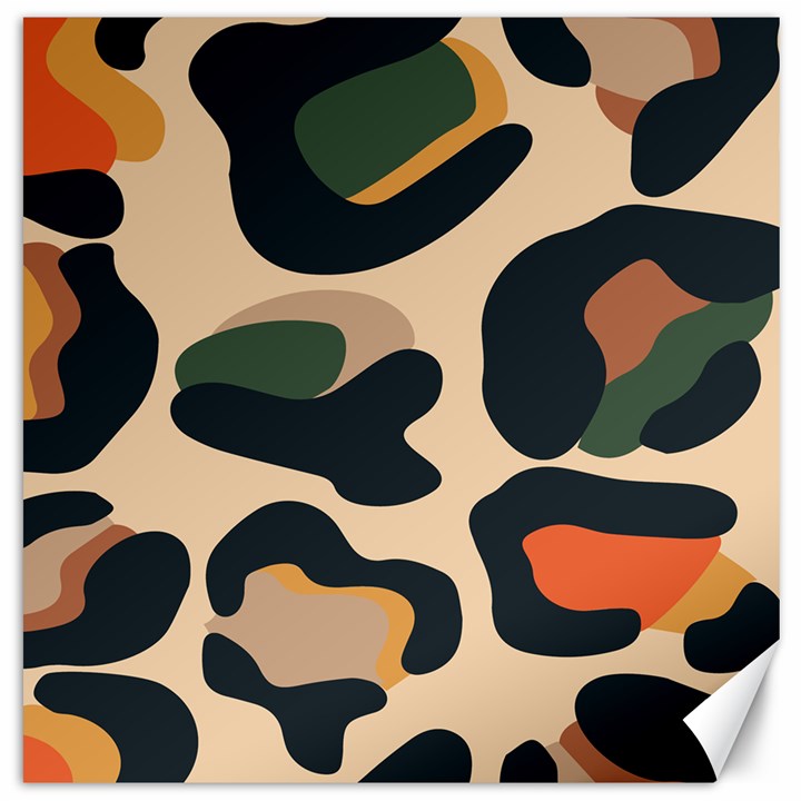 Exotic Leopard Skin Design Canvas 12  x 12 