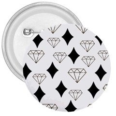 Black & Gold Diamond Design 3  Buttons by ArtsyWishy