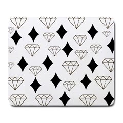 Black & Gold Diamond Design Large Mousepads by ArtsyWishy