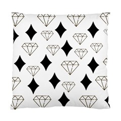 Black & Gold Diamond Design Standard Cushion Case (two Sides) by ArtsyWishy