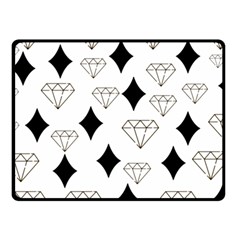 Black & Gold Diamond Design Fleece Blanket (small) by ArtsyWishy