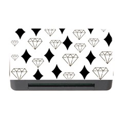 Black & Gold Diamond Design Memory Card Reader With Cf by ArtsyWishy