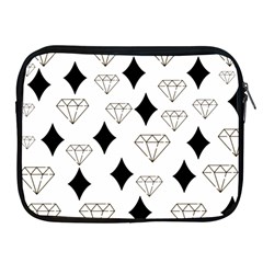 Black & Gold Diamond Design Apple Ipad 2/3/4 Zipper Cases by ArtsyWishy