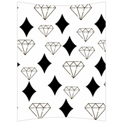 Black & Gold Diamond Design Back Support Cushion by ArtsyWishy