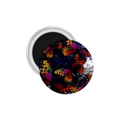 Butterfly Floral Pattern 1.75  Magnets