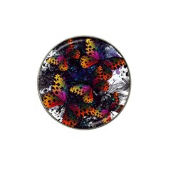 Butterfly Floral Pattern Hat Clip Ball Marker by ArtsyWishy