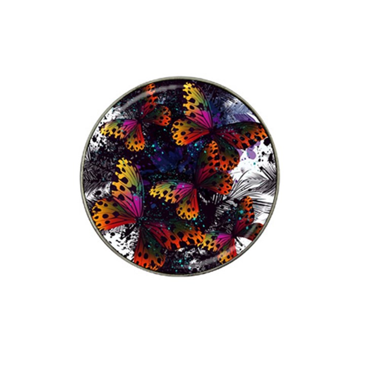 Butterfly Floral Pattern Hat Clip Ball Marker (4 pack)