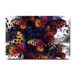 Butterfly Floral Pattern Small Doormat  24 x16  Door Mat