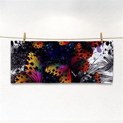 Butterfly Floral Pattern Hand Towel