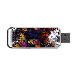 Butterfly Floral Pattern Portable Usb Flash (one Side) by ArtsyWishy