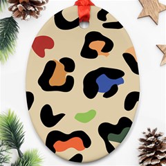 Animal Print Design Ornament (oval)