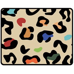 Animal Print Design Fleece Blanket (medium)  by ArtsyWishy