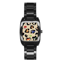 Animal Print Design Stainless Steel Barrel Watch by ArtsyWishy