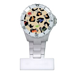 Animal Print Design Plastic Nurses Watch by ArtsyWishy