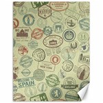 Beige Denim With Logos Canvas 18  x 24  17.8 x23.08  Canvas - 1