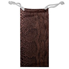 Leather Snakeskin Design Jewelry Bag by ArtsyWishy